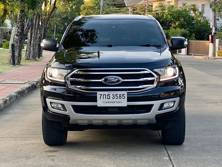 Ford Everest 2018 2.0 Titanium Plus 4WD Utility-car ดีเซล ไม่ติดแก๊ส เกียร์อัตโนมัติ ดำ รูปที่ 2