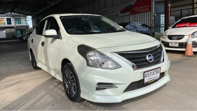 Nissan Almera 2019 1.2 E Sportech เบนซิน เกียร์อัตโนมัติ ขาว รูปที่ 3