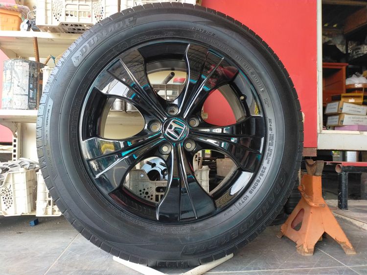 แม็กฮอนด้า ขอบ18 สีอบpowder coat พร้อมยางดันลอป 235 60 18 ปี25 ยางสวยทุกเส้นใส่ CRV g3 g4 g4 g5 g6 รูปที่ 4
