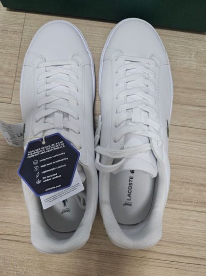รองเท้าหนังอย่างสวย Lacoste สีขาวเท่ ไซส์43 รูปที่ 4