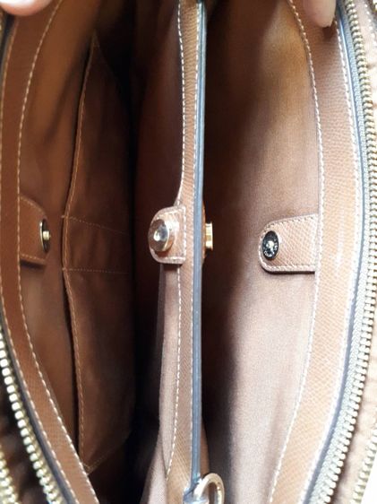 กระเป๋าถือ COACH  แท้จาก Outlet UK ใบใหญ่ Coated canvas ลาย Signature  รูปที่ 9