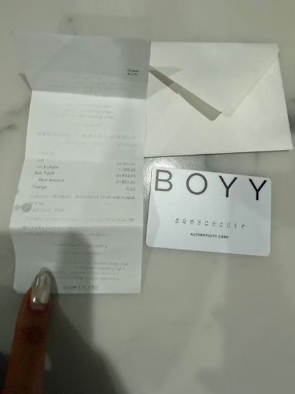 BOYY Buckle Pouchette Chain แท้ 100 เปอร์เซ็นต์ ออกshop รูปที่ 3