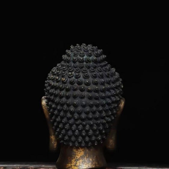 ✨เศียรพระพุทธรูปทองเหลืองโบราณ รูปที่ 4