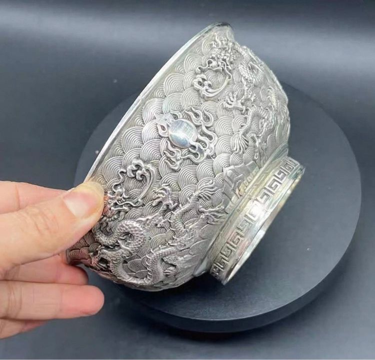 🔥ซามซุปเงินโบราณสะสม งดงามมาก รูปที่ 2