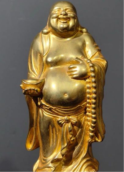 ✨พระพุทธรูปสำริดปิดทองหายาก  รูปที่ 5