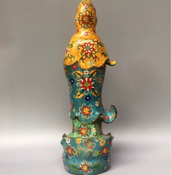 ✨รูปพระโพธิ์สัตว์กวนอิม (ถมปัด) งานเก่าโบราณ  รูปที่ 3