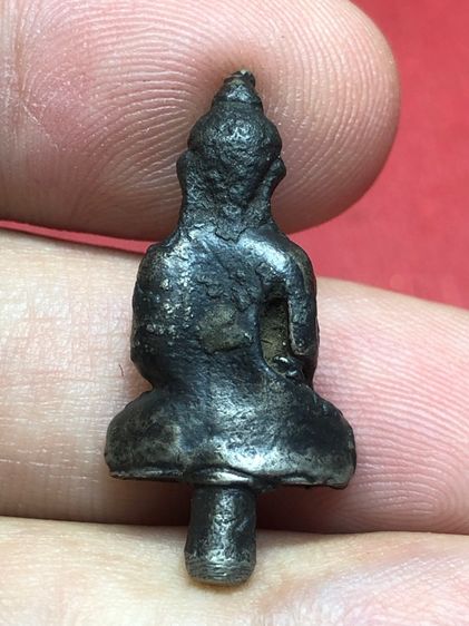 พระยอดธงศิลปะอยุธยาเนื้อเงิน ขนาดห้อยคอ รูปที่ 4