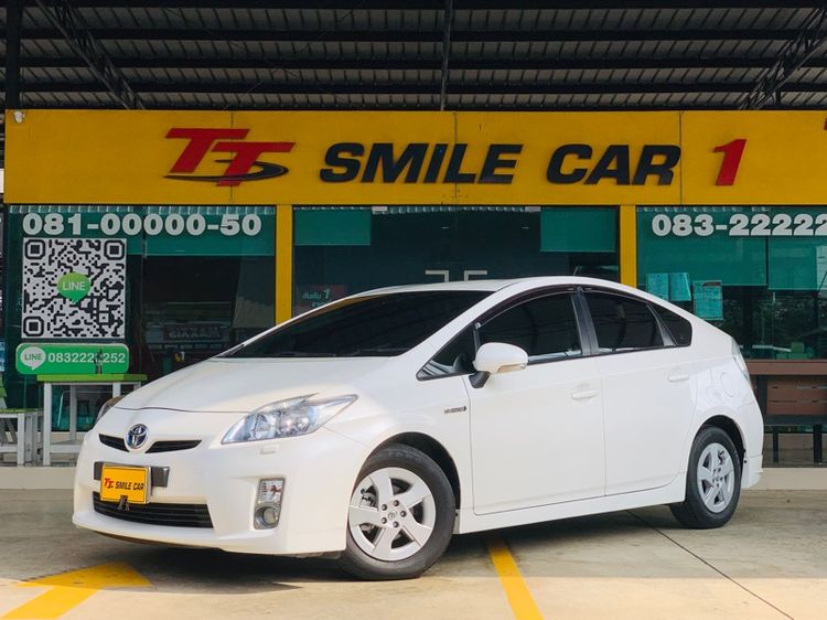Toyota Prius 2012 1.8 Hybrid Top Grade Sedan ไฮบริด ไม่ติดแก๊ส เกียร์อัตโนมัติ ขาว