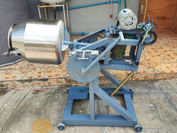 เครื่องคั่วไร้ควันขนาด16X18นิ้วพร้อมมอเตอร์ โอ่งคั่วแบบหมุนได้ รูปที่ 3