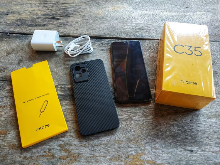 ขาย Realme C35 สีดำ สภาพใหม่ 95 เปอร์เซนต์ พร้อมเคสกันรอย รูปที่ 4