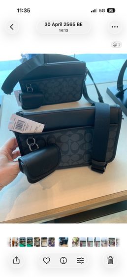 Coach กระเป๋าสะพาบ รูปที่ 6