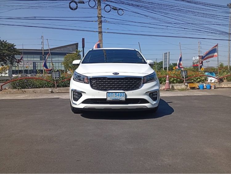 Kia Grand Carnival 2018 2.2 EX Utility-car ดีเซล ไม่ติดแก๊ส เกียร์อัตโนมัติ ขาว