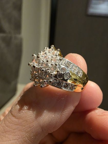 แหวนหัวเพชร สวย รุ่นเก่าเดิมๆ สวยหายาก พร้อมส่ง ของที่บ้าน ขายตามสภาพ พร้อมส่งครับ รูปที่ 8