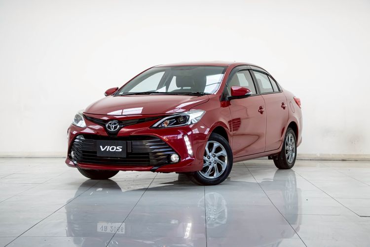 Toyota Vios 2020 1.5 Mid Sedan เบนซิน ไม่ติดแก๊ส เกียร์อัตโนมัติ แดง
