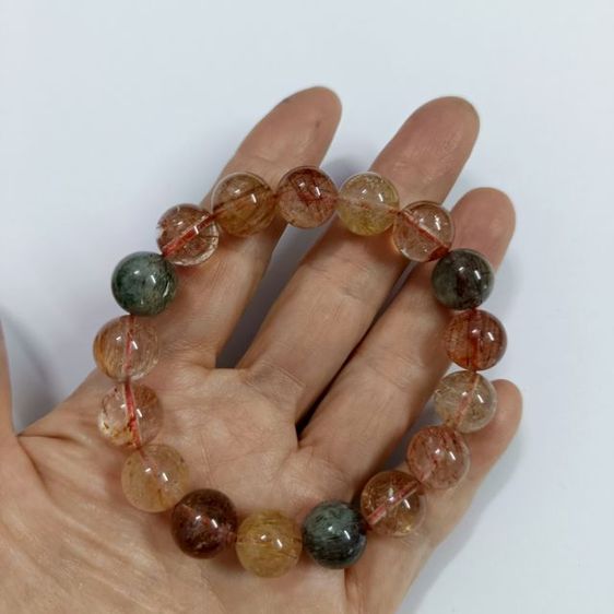 สร้อยข้อมือหินไหม 5 สี ของแท้ หินธรรมชาติ รูปที่ 4