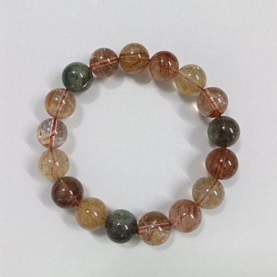 สร้อยข้อมือหินไหม 5 สี ของแท้ หินธรรมชาติ รูปที่ 2
