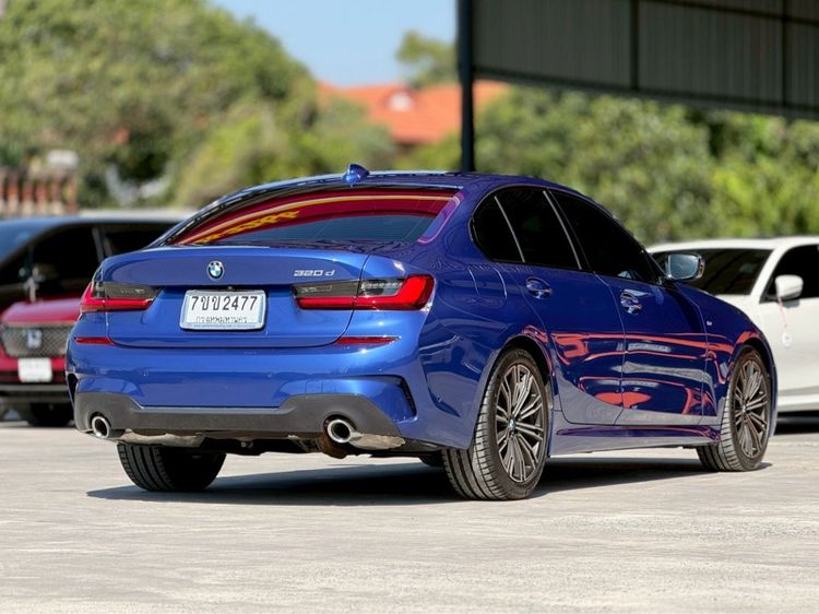 BMW Series 3 2020 320d Sedan ดีเซล ไม่ติดแก๊ส เกียร์อัตโนมัติ น้ำเงิน รูปที่ 4