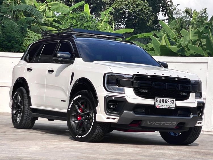 Ford Everest 2024 2.0 Turbo Sport Utility-car ดีเซล ไม่ติดแก๊ส เกียร์อัตโนมัติ ขาว รูปที่ 3