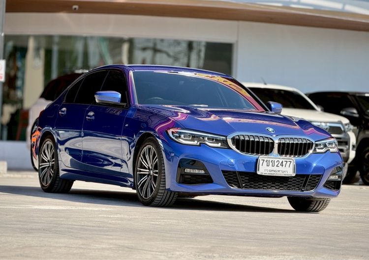 BMW Series 3 2020 320d Sedan ดีเซล ไม่ติดแก๊ส เกียร์อัตโนมัติ น้ำเงิน รูปที่ 3