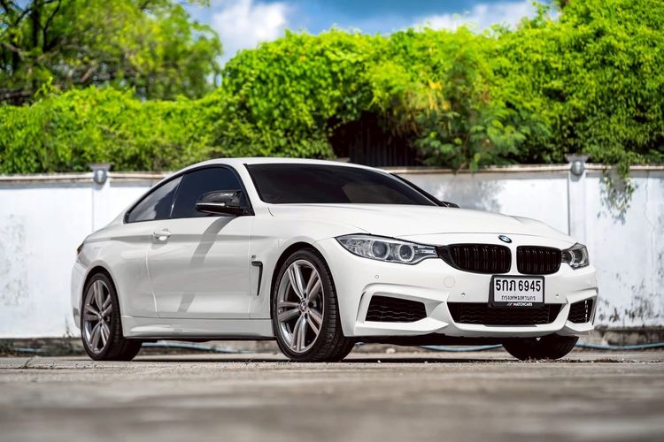 BMW Series 4 2014 420d Sedan ดีเซล ไม่ติดแก๊ส เกียร์อัตโนมัติ ขาว รูปที่ 2