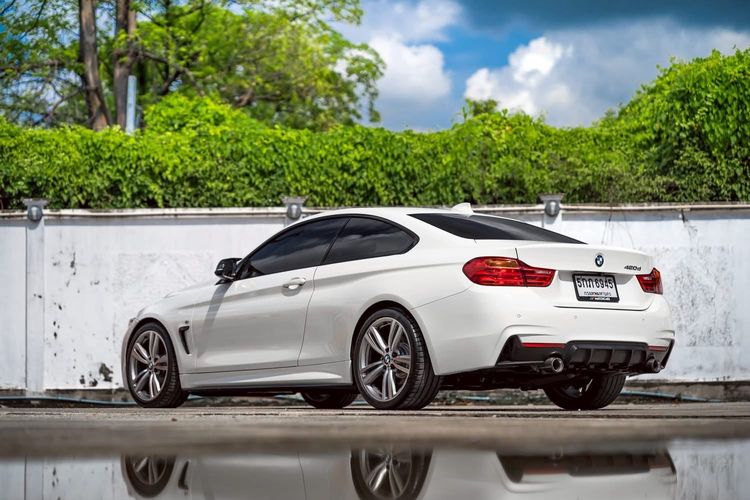 BMW Series 4 2014 420d Sedan ดีเซล ไม่ติดแก๊ส เกียร์อัตโนมัติ ขาว รูปที่ 3