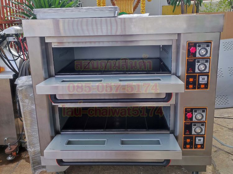 เตาอบขนมแก๊สควบคุมด้วยไฟฟ้า4ถาดใหญ่ รูปที่ 2
