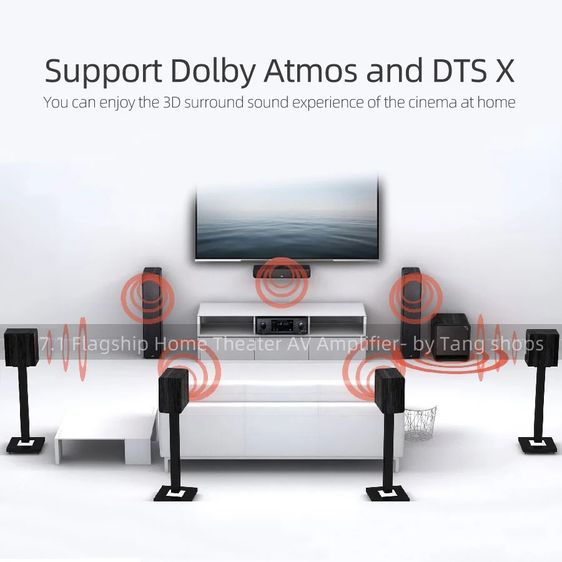 DiGiTAL AMPLiFiER DSP 7.1CH เครื่องขยายเสียง ดิจิตอลแอมพลิฟายเออร์ ยี่ห้อ KAOSHi รุ่น AV-777 SPR รูปที่ 9