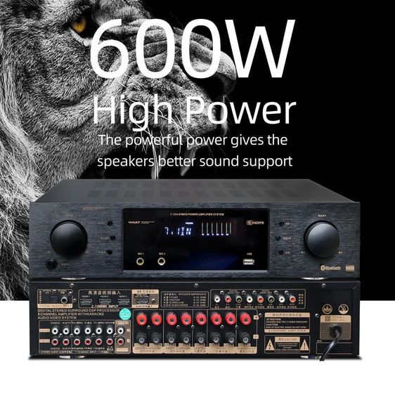 DiGiTAL AMPLiFiER DSP 7.1CH เครื่องขยายเสียง ดิจิตอลแอมพลิฟายเออร์ ยี่ห้อ KAOSHi รุ่น AV-777 SPR รูปที่ 16