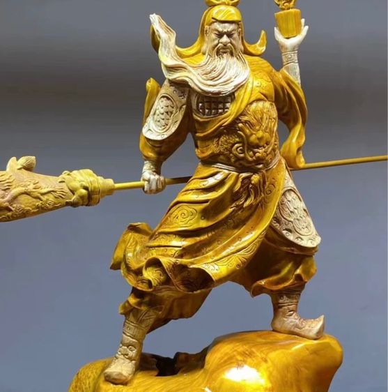 ✨เทพเจ้ากวนอูปางปราบมารไม้หอมการบูร  รูปที่ 2