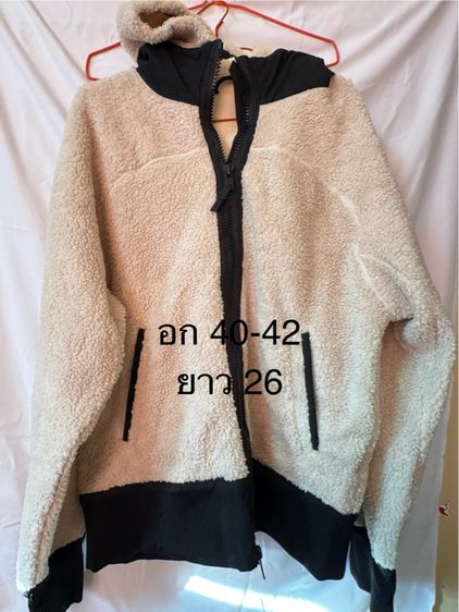 เสื้อขนแกะ มีฮู้ด ซิป 2 way รูปที่ 2