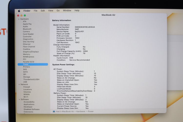 Macbook Air 13" 2019 Core i5 8.128GB  - ID25110306 รูปที่ 6