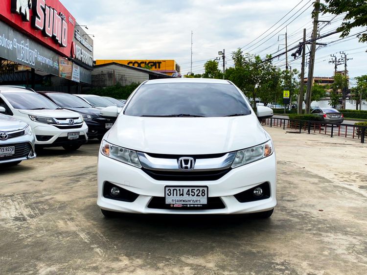 Honda City 2014 1.5 Sv i-VTEC Sedan เบนซิน ไม่ติดแก๊ส เกียร์อัตโนมัติ ขาว รูปที่ 2