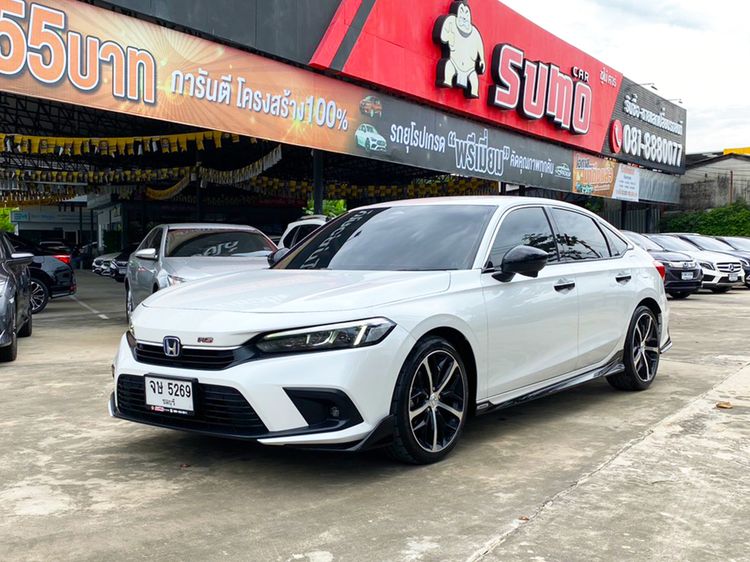 Honda Civic 2023 2.0 eHEV RS Sedan เบนซิน ไม่ติดแก๊ส เกียร์อัตโนมัติ ขาว