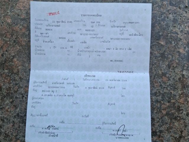 มอเตอร์ไซค์เวฟ 125 S หัวเถิก รูปที่ 6