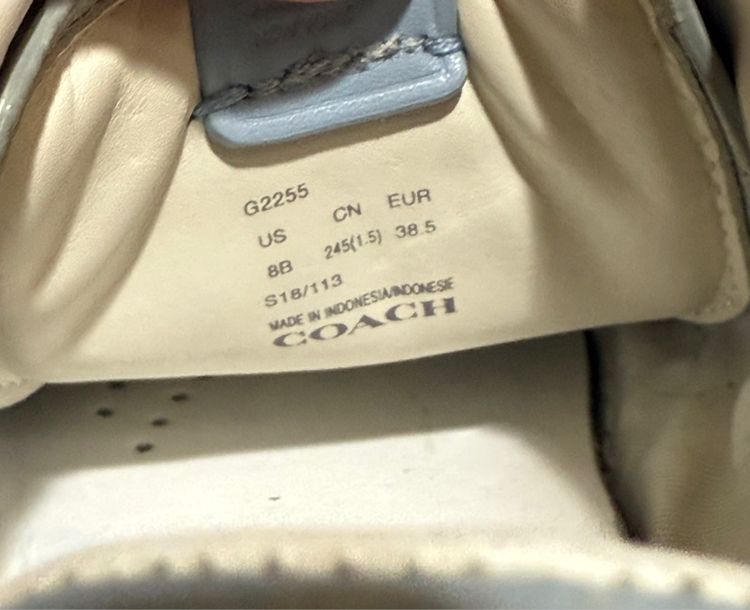 รองเท้าผ้าใบหนัง  Coach รูปที่ 8