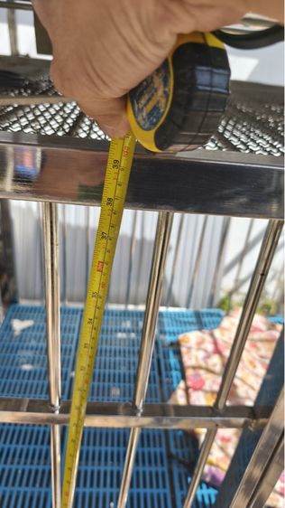 กรงสุนัขขนาดใหญ่สแตนเลสอย่างดีหนามีหลังคามีไฟพัดลม รูปที่ 7