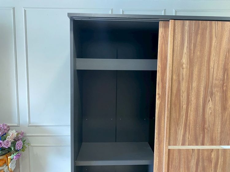 ตู้เสื้อผ้า KONCEPT ท็อปไม้สีน้ำตาล รูปที่ 4