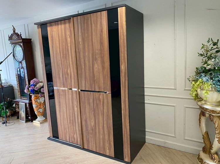 ตู้เสื้อผ้า KONCEPT ท็อปไม้สีน้ำตาล รูปที่ 2