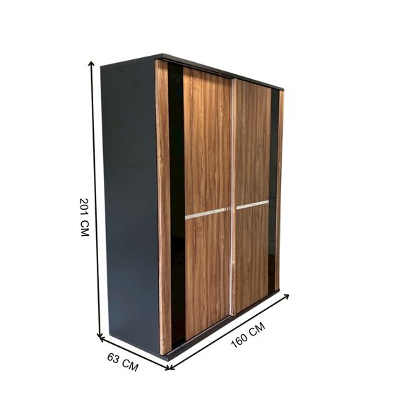 ตู้เสื้อผ้า KONCEPT ท็อปไม้สีน้ำตาล รูปที่ 6