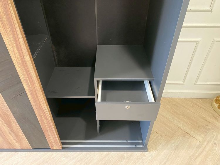 ตู้เสื้อผ้า KONCEPT ท็อปไม้สีน้ำตาล รูปที่ 5