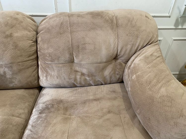 ชุดโซฟา 3 ชิ้น 2 ที่นั่ง เบาะผ้า สีน้ำตาลอ่อน รูปที่ 12