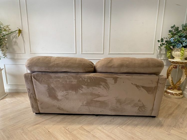 ชุดโซฟา 3 ชิ้น 2 ที่นั่ง เบาะผ้า สีน้ำตาลอ่อน รูปที่ 5