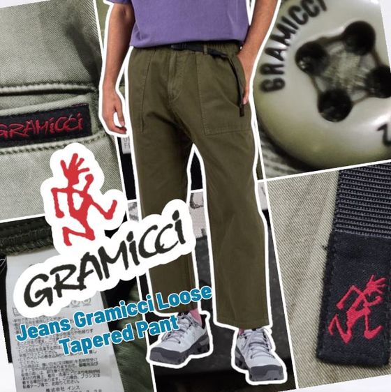 เขียว กางเกง Gramicci🌿👖outdoor สไตล์