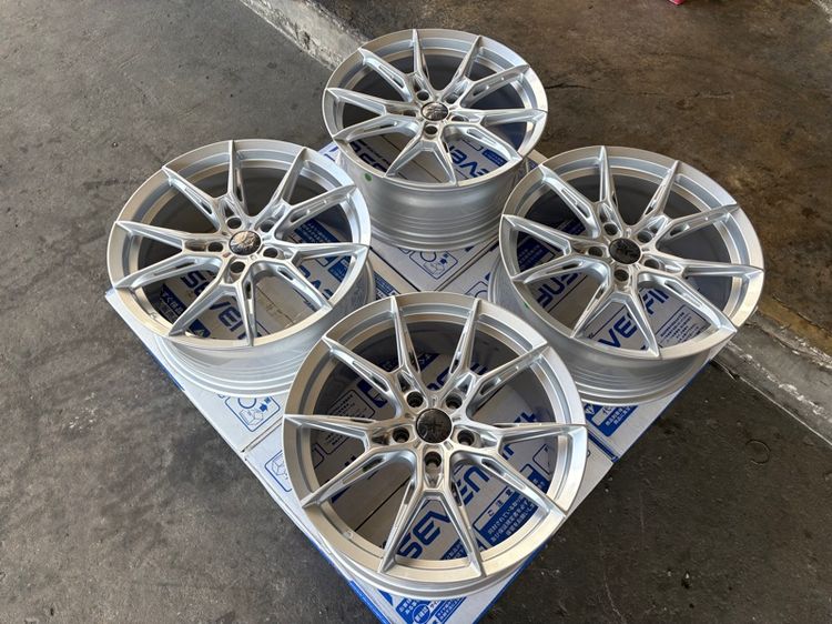 ล้อแม็กมือ1 ขอบ18 FX2 5รู114 กว้าง8 ออฟ38 สีบรอน ล้อเบา FLOW FORMING งานSEVENFIFTH งานสวยมากๆ รูปที่ 3