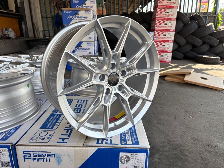 ล้อแม็กมือ1 ขอบ18 FX2 5รู114 กว้าง8 ออฟ38 สีบรอน ล้อเบา FLOW FORMING งานSEVENFIFTH งานสวยมากๆ รูปที่ 6