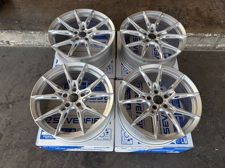 ล้อแม็กมือ1 ขอบ18 FX2 5รู114 กว้าง8 ออฟ38 สีบรอน ล้อเบา FLOW FORMING งานSEVENFIFTH งานสวยมากๆ