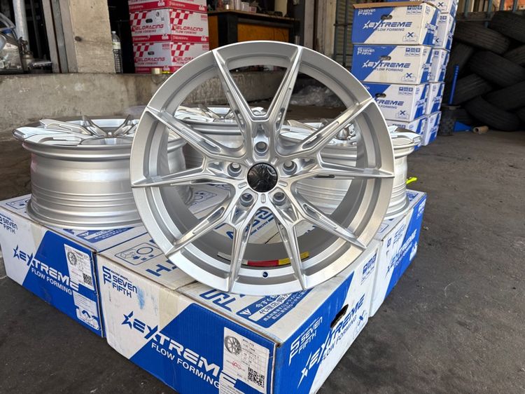 ล้อแม็กมือ1 ขอบ18 FX2 5รู114 กว้าง8 ออฟ38 สีบรอน ล้อเบา FLOW FORMING งานSEVENFIFTH งานสวยมากๆ รูปที่ 4