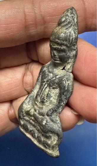 🙏พระหูยาน กรุวัดปืน เนื้อชินแก่ตะกั่ว 🙏พระกลีบบัวพิมพ์สมาธิเนื้อชินตะกั่วหลังจาร ลูกค้า.พระ.นุ่ม วัดนางใน องค์ละ1550 รูปที่ 9