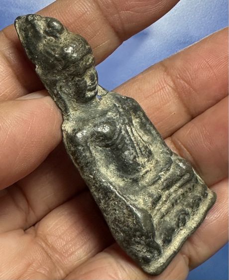 🙏พระหูยาน กรุวัดปืน เนื้อชินแก่ตะกั่ว 🙏พระกลีบบัวพิมพ์สมาธิเนื้อชินตะกั่วหลังจาร ลูกค้า.พระ.นุ่ม วัดนางใน องค์ละ1550 รูปที่ 8