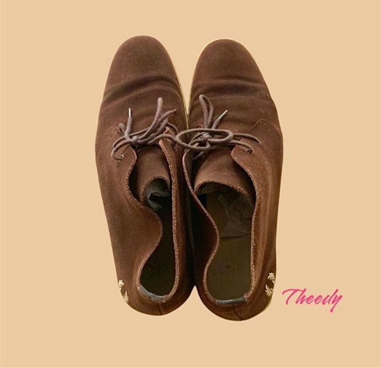 รองเท้าหนังกลับ Fred Perry สีน้ำตาล Made is Potugal สภาพเยี่ยม รูปที่ 6